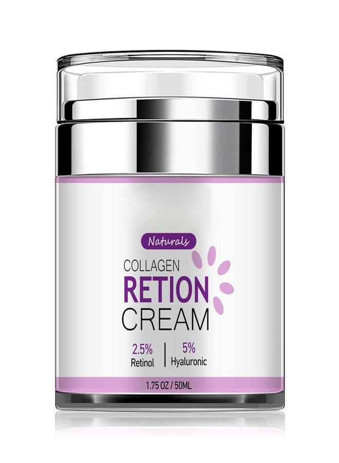 Grospe Retinol & Collagen Face Moisturizer - Anti-Wrinkle Firming cream with Hyaluronic Acid, Enriched Anti-Aging Treatment for Face and Neck, 1.75oz - Image 1